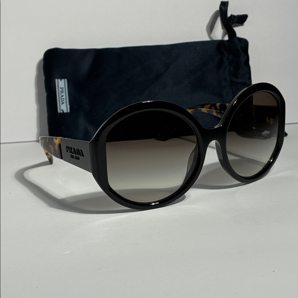 New Authentic SPR 22x-F Prada Black Women's Sunglasses